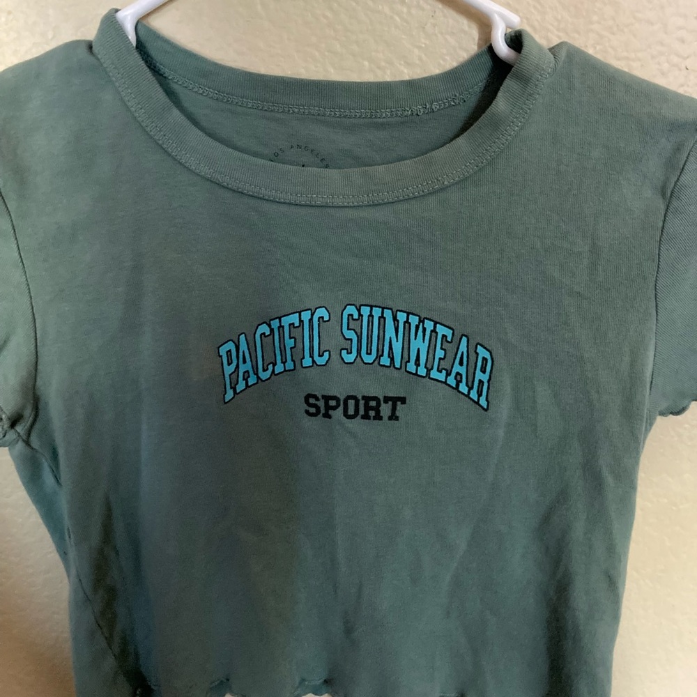 Green Pacsun Sport Crop Top